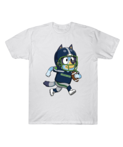 Bluey Seattle Seahawks Game Day Cheerleading T-Shirt