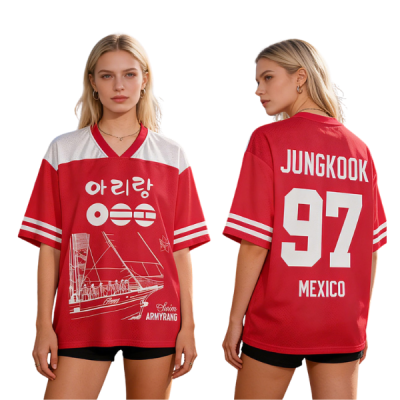 Custom BTS Kpop Mesh Jersey,Banggtan Unisex Shirt