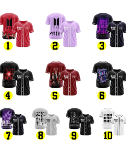 Custom BTS Kpop Mesh Jersey, Unisex Banggtan Fan Merch Shirts