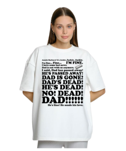 Funny Roseanne Shirt “Dad is Gone Dad’s Dead” – Aunt Jackie Scene T-Shirt