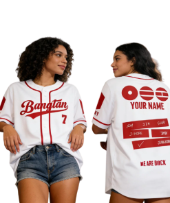Custom BTS Kpop Baseball Jersey Shirt