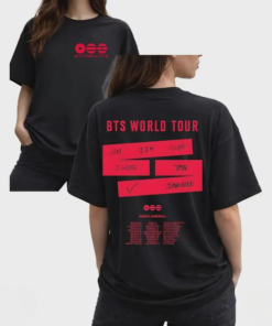 BTS World Tour Shirt Kpop Concert Graphic Shirt