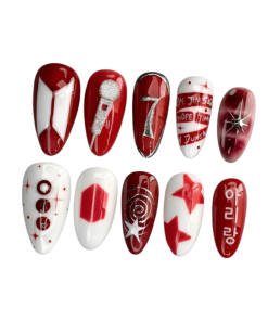 BTS Arirang Album Press On Nails | 2026 Comeback 3D Silver Art