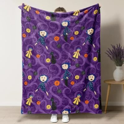 Coraline Movie Throw Blanket