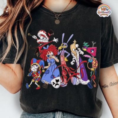 Comfort Colors The Amazing Digital Circus Shirt, Tadc Shirt, Tadc Sweatshirt, Jax Pomni Gangle Tshirt, Anime Birthday Gift For Boy Girl