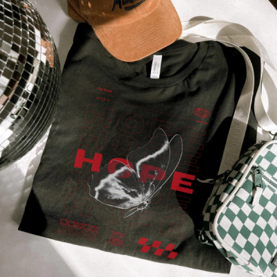 BTS J-Hope Butterfly Hope Tee, Kpop Unisex Shirt